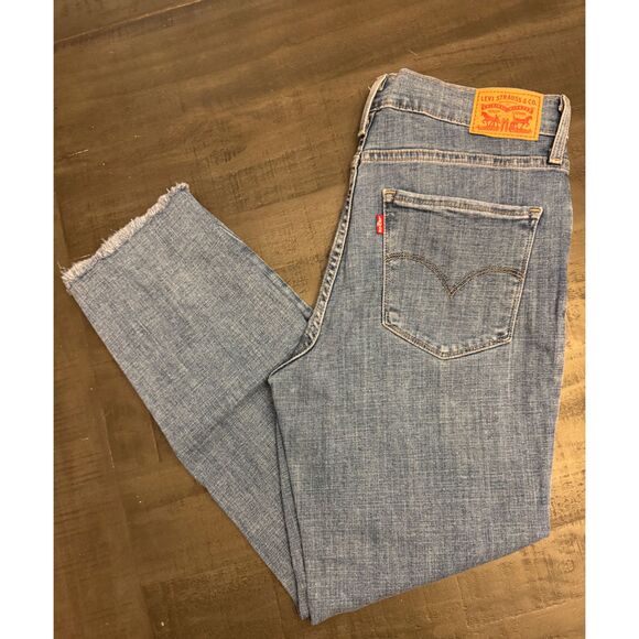 Levi's 724 High Rise Straight Crop - Sz 30 - Picture 8 of 13